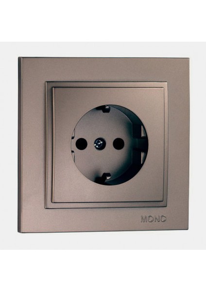 Topraklı Priz -Açık Füme (Bronz) -Mono Despina fiyatları