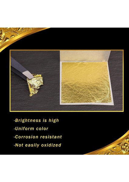 Altın Varak Epoksi Folyo Kağıt 9cmx8,5cm 25ADET Özel Ambalajında fırsatları