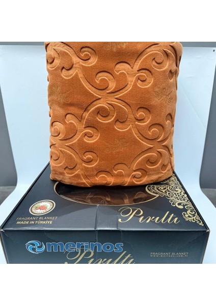 Çeyizlik Pırıltı Çift Kişilik Battaniye Tarçın fiyatları