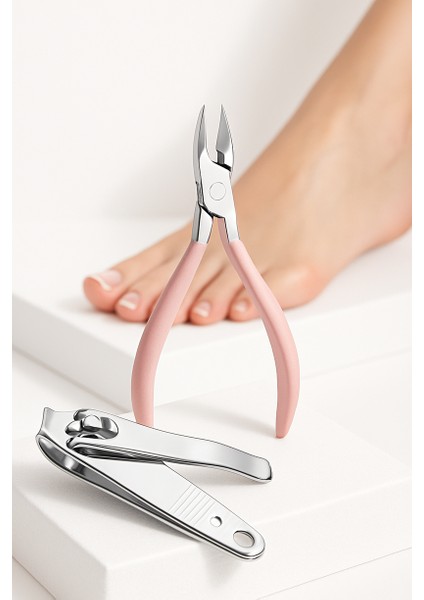 Pedikür Makası - Batık Tırnak Makası Profesyonel Set 722397