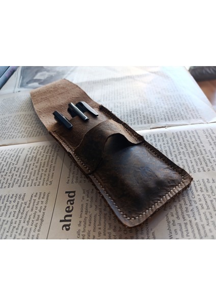Gerçek Deri Özel Kalemleriniz Için Kalemlik ( 2*3 Kalem Için ) 27 cm \ 6 cm NLU88 fiyatları