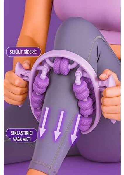 Yeni Nesil Kas Gevşetici Masaj Aleti 13 Tekerlekli Lenf Drenaj Rulosu modelleri