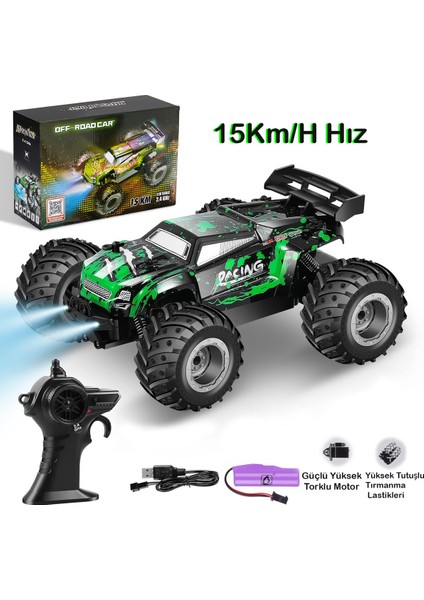 15 Km/h Hız Yapan Uzaktan Kumandalı Şarjlı Arazi Aracı Oyuncak Araba