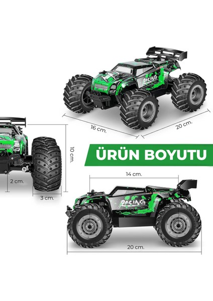 15 Km/h Hız Yapan Uzaktan Kumandalı Şarjlı Arazi Aracı Oyuncak Araba