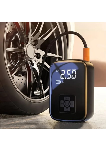 Mini Kablosuz Dijital Taşınabilir Kompresör Araç Lastik Top Şişirme Pompası Hava Kompresörü (5250) indirimleri