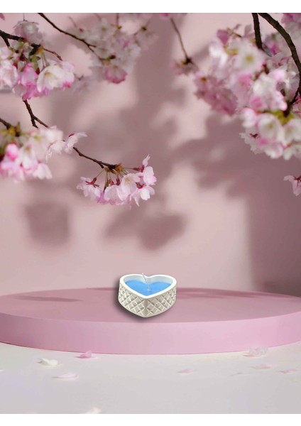 Dekoratif Kalp Formlu Kabartmalı Hoş Kokulu %100 Doğal Soya Mum - Romantik ve Estetik Tasarım - Ev Dekorasyonu, Özel Günler, Sevgililer Günü ve Fotoğraf Konseptleri Için Zarif ve Şık Hediye Seçeneği fiyatları