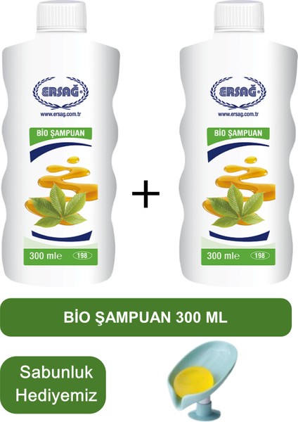 Bio Şampuan (2ADET) 300 ml - Sabunluk Hediyemiz 198-16