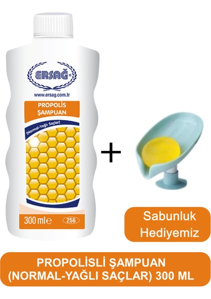 Propolisli Şampuan (Yağlı-Normal Saçlar) 300 ml - Sabunluk Hediyemiz 256-13
