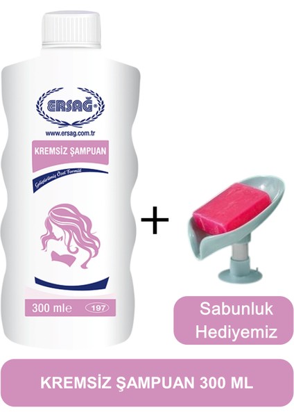 Kremsiz Şampuan 300 ml -Sabunluk Hediyemiz 197-05