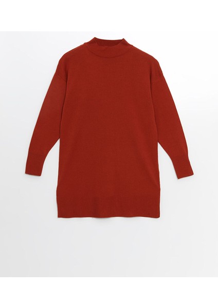 Yeni Sezon Dik Yaka Kadın Triko Tunik