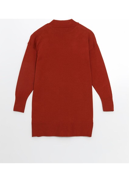 Yeni Sezon Dik Yaka Kadın Triko Tunik