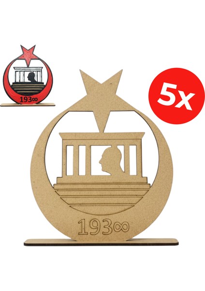 Ahşap Anıtkabir Maket Kiti – Atatürk ve Türk Bayrağı Aktivite Seti