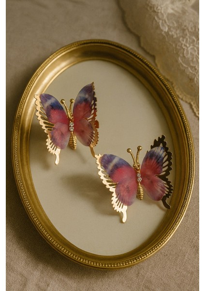 Benekli Oynar Kanatlı Kelebek Pens Toka fiyatları