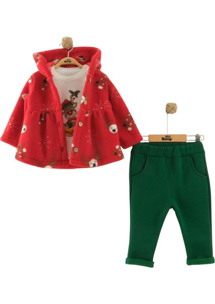 Kız Bebek Yılbaşı Noel Temalı 3lü Takım fırsatları