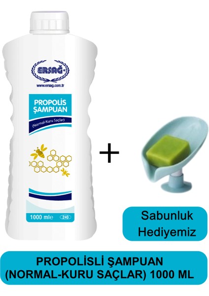 Propolisli Şampuan (Normal-Kuru Saçlar) 1000 ml - Sabunluk Hediyemiz 240-05