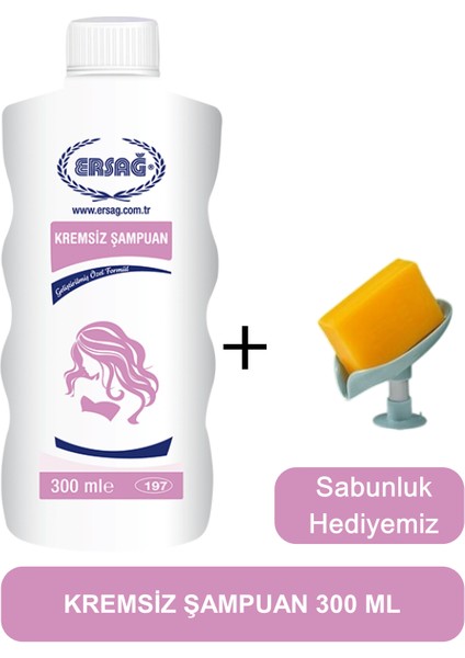 Kremsiz Şampuan 300 ml -Sabunluk Hediyemiz 197-06