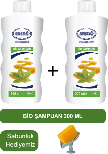 Bio Şampuan (2ADET) 300 ml - Sabunluk Hediyemiz 198-18