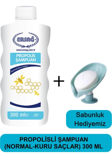 Propolisli Şampuan (Normal-Kuru Saçlar) 300 ml - Sabunluk Hediyemiz 257-12