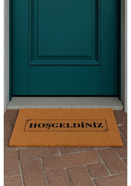 Velür Coco Dokulu Welcome Hoş Geldiniz Kapı Önü Dış Mekan Paspası 45X70CM 27YCM260104