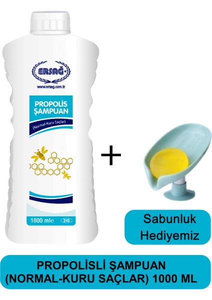 Propolisli Şampuan (Normal-Kuru Saçlar) 1000 ml - Sabunluk Hediyemiz 240-07
