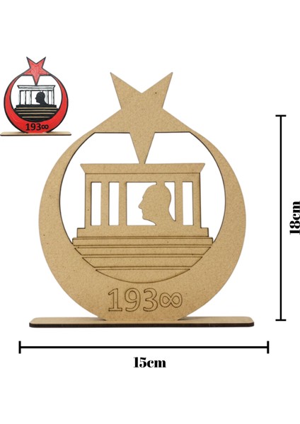 Anıtkabir ve Atatürk Ahşap Tasarım Kiti – Türk Bayrağı Etkinlik Seti