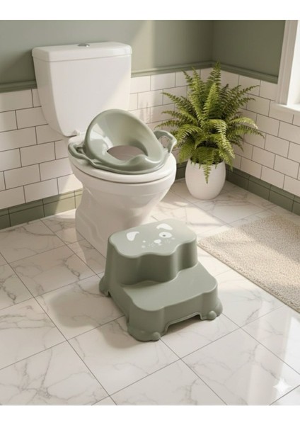 Kaymaz Çocuk Klozet Adaptörü & Basamak Seti | Güvenli Tuvalet Eğitimi ve Ergonomik Tasarım