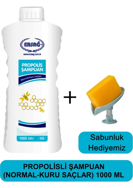 Propolisli Şampuan (Normal-Kuru Saçlar) 1000 ml - Sabunluk Hediyemiz 240-06
