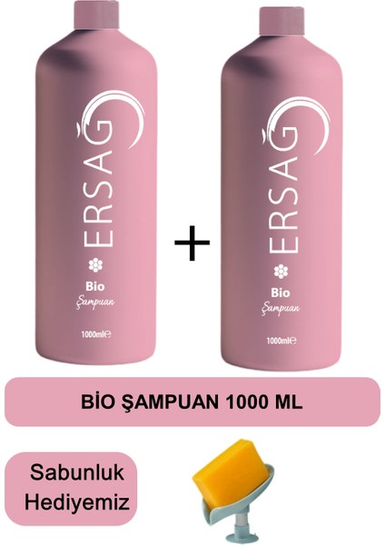 Bio Şampuan (2ADET) 1000 ml - Sabunluk Hediyemiz 157-15