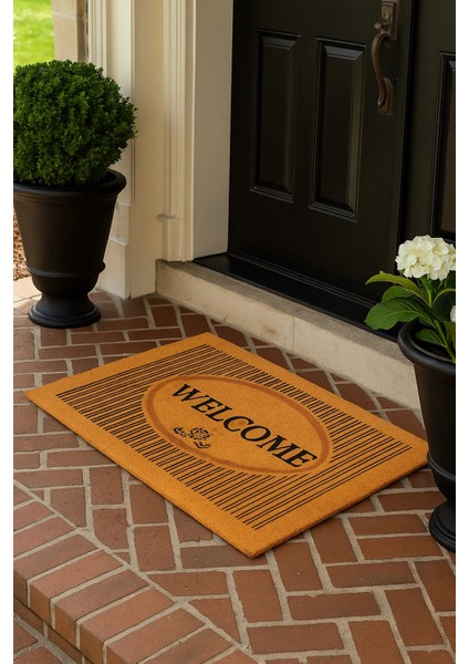 Velür Coco Dokulu Welcome Hoş Geldiniz Kapı Önü Dış Mekan Paspası 45X70CM 27YCM260103 fiyatları