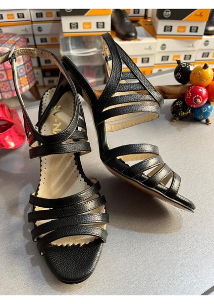 Kleopatra Siyah Tango-Dans-Abiye Ayakkabı