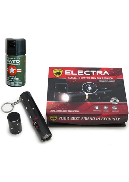 Ruj Şeklinde Elektro Cihazı + Biber Gaz Hediyeli