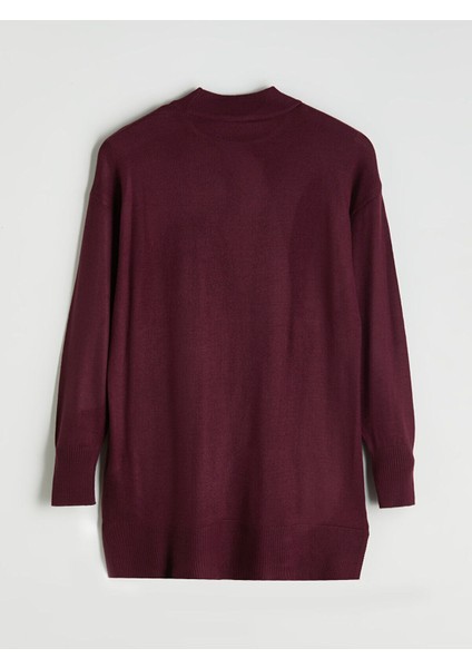 Artı Yeni Sezon Dik Yaka Kadın Triko Tunik