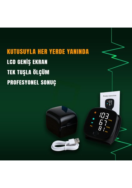 Türkçe Konuşan Bilek Tansiyon Aleti Tam Otomatik Tansiyon ve Nabız Ölçme Şarjlı Dijital Sesli – Akıllı LCD Ekranlı, Hassas Ölçüm, Sesli Tansiyon Aleti, Ev Tipi Cihaz fiyatları