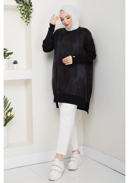 Kadın Ipek Kupra Merserize Triko Tunik -PMK495
