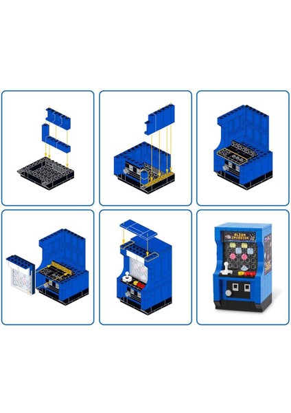 Max Retro Sürprizi - Atari Oyun Makinesi 162 Parça modelleri
