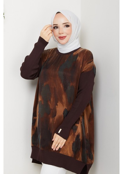 Kadın Ipek Kupra Merserize Triko Tunik -PMK495