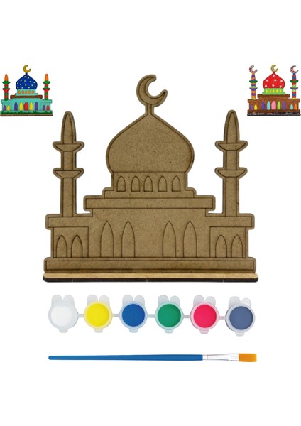 Eğitici Ahşap Cami Tasarla Seti – Kreş & Anaokulu Etkinlik