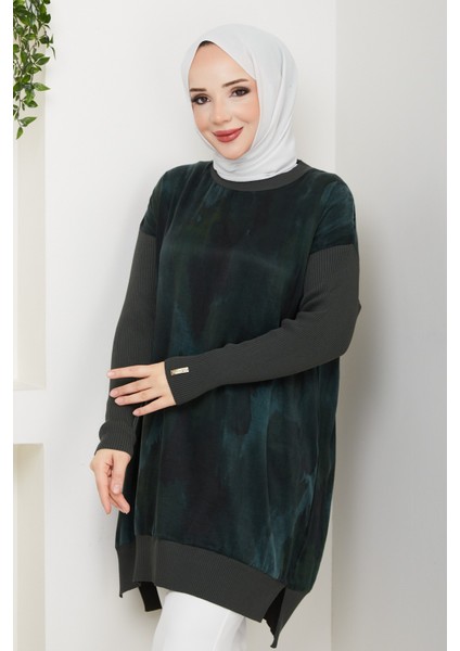 Kadın Ipek Kupra Merserize Triko Tunik -PMK495