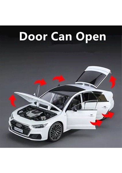 Audi A7 Araba 1:24 Diecast Metal Model Araba Koleksiyon Araba Sesli Işıklı 21 cm Oyuncak Araba fiyatları