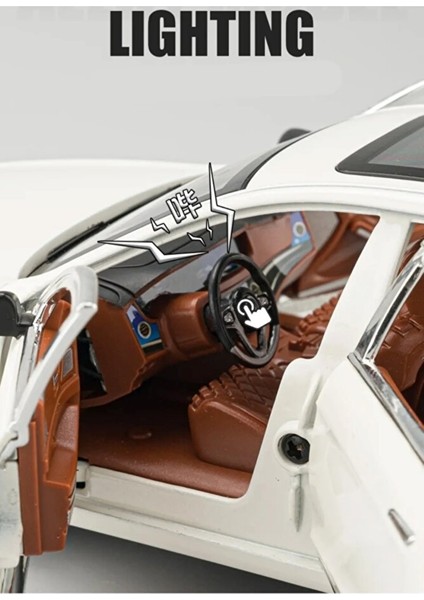 Audi A7 Araba 1:24 Diecast Metal Model Araba Koleksiyon Araba Sesli Işıklı 21 cm Oyuncak Araba modelleri