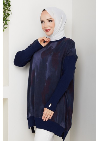 Kadın Ipek Kupra Merserize Triko Tunik -PMK495