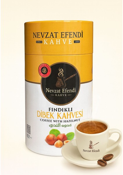 Fındıklı Dibek Kahvesi 400 G – Geleneksel Lezzet, Özel Fındık Dokunuşu