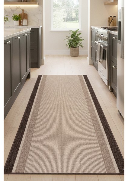 Mutfak Halısı Yıkanabilir Yolluk Kaymaz Taban Dokuma Paspas