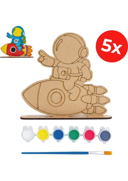 Ahşap Uzay Keşif Seti – Astronot ve Roket Tasarım Aktivitesi
