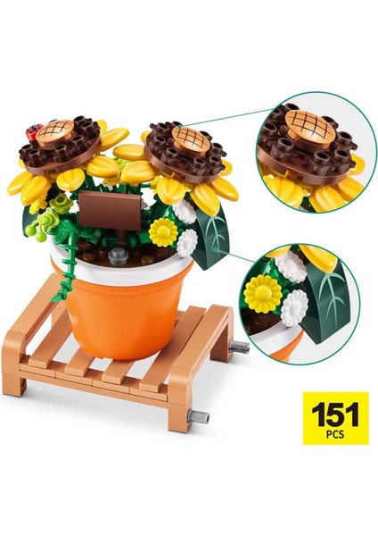 Max Saksı Bitkileri Sürprizi - Ayçiçeği 151 Parça fiyatları