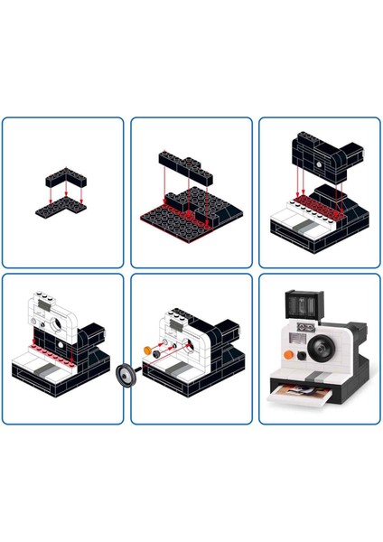 Max Retro Sürprizi - Polaroid Fotoğraf Makinesi 152 Parça modelleri
