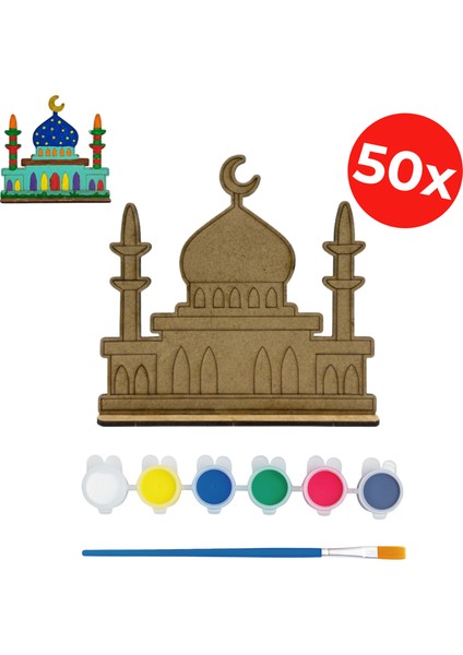 Mini Ahşap Camii Eğitim Seti – Kreş & Anaokulu Ramazan Etkinliği