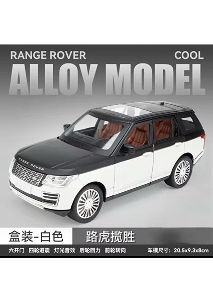 Range Rover Land Jip Tarzı Araba Diecast Model Araba 1:24 Range Rover Beyaz Jip Sesli ve Işıklı fiyatları