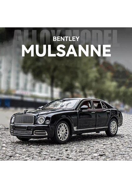 Bently Diecast Metal Model Araba Koleksiyon Araba Sesli Işıklı 21 cm Bently Mulsanne Araba 1:24