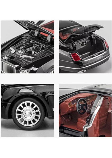 Bently Diecast Metal Model Araba Koleksiyon Araba Sesli Işıklı 21 cm Bently Mulsanne Araba 1:24 fırsatları